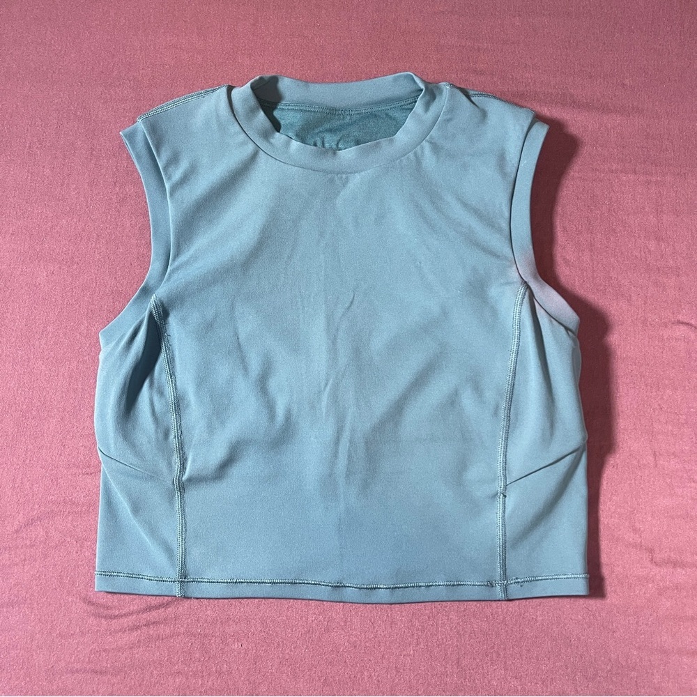 Lululemon Sweat Intention Tank in Desert Teal - Size 6 *FLAWED - Bra Crop Top